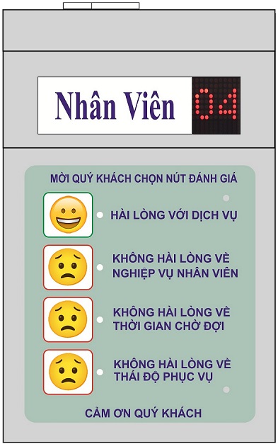 bàn phím đánh giá chất lượng phục vu DG-1501P