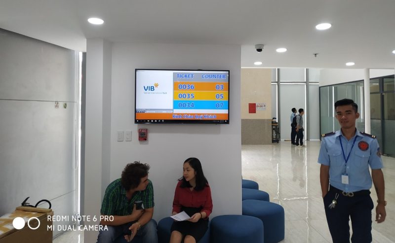 Hệ thống xếp hàng tự động tại Ngân hàng VIB - CN Đắk Lắk
