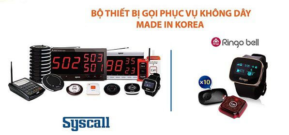Giải pháp hệ thống gọi phục vụ không dây