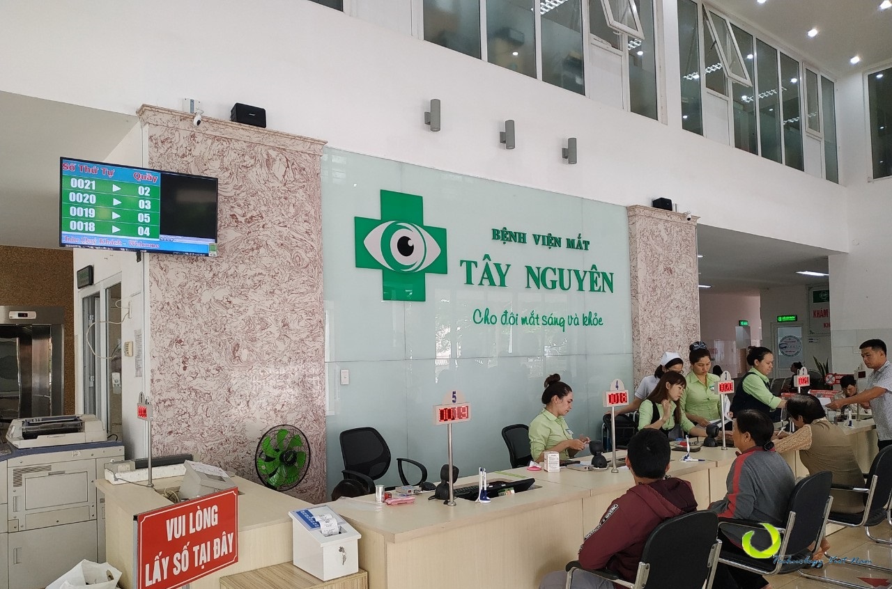 Triển khai hệ thống xếp hàng tự động tại Bệnh Viện Mắt Tây Nguyên