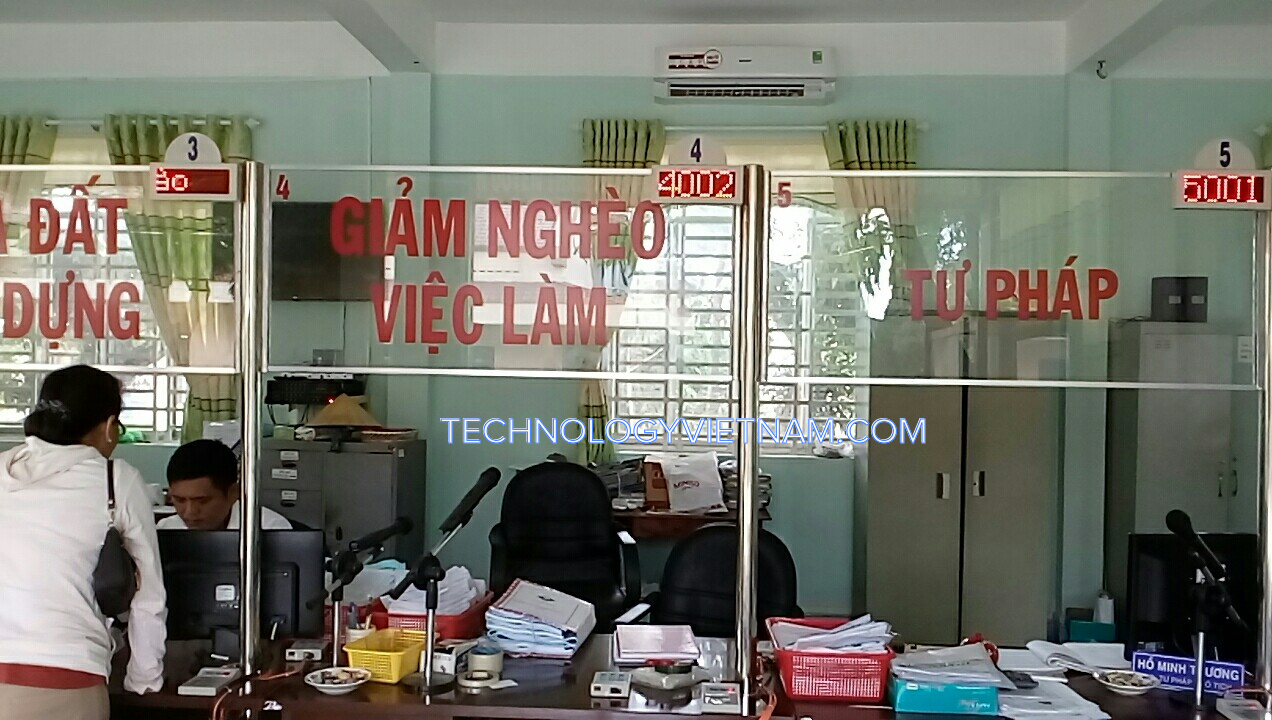 Hệ thống xếp hàng tự động tại UBND Phường Tương Bình Hiệp