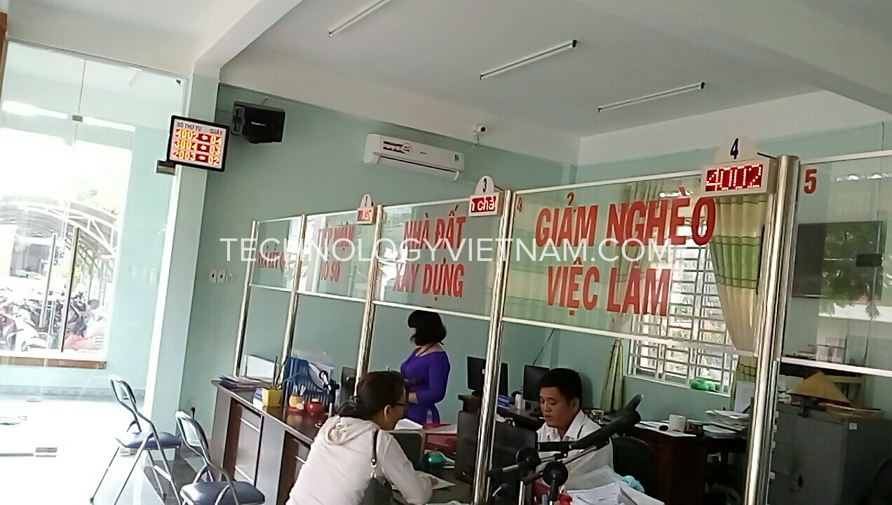 Hệ thống xếp hàng tự động tại UBND Phường Tương Bình Hiệp