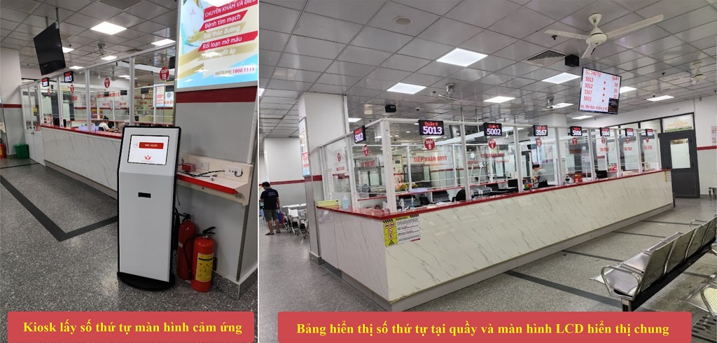 Hệ thống xếp hàng tự động cho bệnh viện